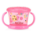 Porta Lanchinho Biscoito Snack Potinho Bebe Nubly Rosa Azul