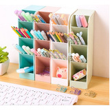 Porta Lápis Organizador Escritório Mesa Porta Caneta Kawaii Cor Rosa