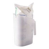 Porta Leite De Saquinho Organizador Cozinha Caneco Branco