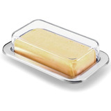 Porta Manteiga Inox C/tampa Plástico Para