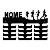Porta Medalhas Corrida Masculino Mdf 6mm Colorido - Com Nome