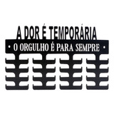 Porta Medalhas Em Mdf Preto 32 Suportes