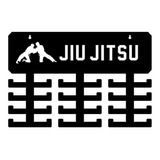 Porta Medalhas Jiu Jitsu Quadro Expositor - 24 Suportes