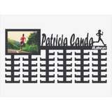 Porta Medalhas Personalizado- Corrida De Rua Foto - 15x21cm 