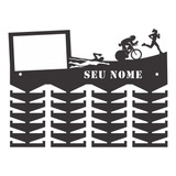 Porta Medalhas Triathlon Feminino C/foto Personalizado 48g