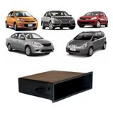 Porta Objetos Moldura 1 Din Nissan March Sentra Livina Versa
