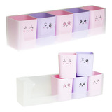 Porta Objetos Organizador Doçura Kit Com 5 Unidades Dello