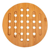 Porta Panela Descanso Protetor Bambu De Mesa Travessas