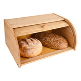 Porta Pão Biscoito Torrada Bolo Feito De Bambu