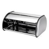 Porta Pão De Inox Com Tampa Inox Suprema - Ke Home