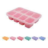 Porta Papinha De Silicone Com 8 Divisórias Marcus E Marcus
