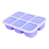 Porta Papinha De Silicone Tampa 6 Divisórias Marcus E Marcus