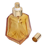 Porta Perfume Vidro Dourado 200ml Tampa