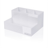 Porta Pincel Acrílico / Porta Maquiagem Realce Branco