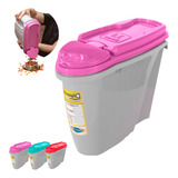 Porta Ração Pet Pote Portátil P/ Cães E Gatos C/ Tampa 1,5l