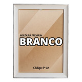 Porta Retrato Premium Tamanho 20x25 C/ Vidro Parede Cor Branco