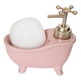Porta Sabonete Liquido Retro Banheiro Lavabo Vintage Esponja