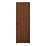 Porta Sanfonada Interna Plasbil Pvc Relevo Mogno, 210x70 Cm
