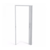 Porta Sanfonada Pvc Polifort 210cmx70cm Cinza Bbwt