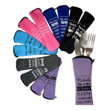 Porta Talher Estojo Com Ziper Neoprene Impermeavel