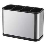 Porta Talheres Pia Silver Inox Ke