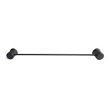 Porta Toalha De Banho Luxo C-40 Preto Fosco
