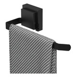 Porta Toalha De Rosto Suporte Com Ventosa Preto Max