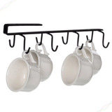 Porta Xícaras Style Organizador De Cozinha Xícaras Suporte Cor Preto