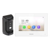 Portador De Vídeo Ip Anti-vandalismo Hikvision E Monitor Branco