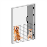 Portão Pet Grade Cachorro Cão Gato 1 Tela Aramada 60x80cm