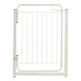 Portão Pet Grade De Pressão P/ Porta Cães Criança 74 A 79 Cm Cor Branco