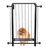 Portão Pet Grade Segurança Bebe 130cm A 134cm X 86cm Altura Cor Preto Imperio Diano