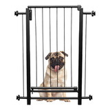 Portão Pet Grade Segurança Bebe 80cm A 84cm X 86cm Altura Cor Preto Imperio Diano