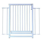 Portão Pets Grade Proteção + Extensor 5 Cm Cachorro Animais Cor Branco