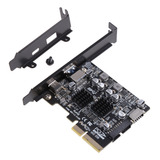 Portas Pci-e 4x Para Usb 3. Placa De Expansão Gen A Tipo C F