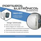 Porteiro Eletrônico Neo-100 Botão Iluminado Kit