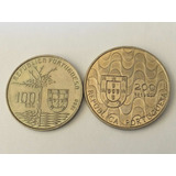 Portugal- 100 E 200 Escudos 1990