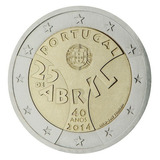 Portugal 2014 - Revolução De 25 De Abril - 2 Euros Com - F C