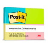 Post-it 653 Colorido 4 Blocos 100