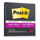 Post-it Preto 76mm X 76mm 60 Folhas 3m