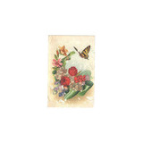Postal Antigo Desenho De Flores - Circulado - 1959 - As2