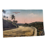 Postal Avenida Oceânica Salvador Bahia Datado 1922 Com Selo