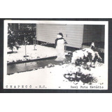 Postal Real Foto Estúdio Chapecó Boneco De Neve