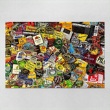 Poster 30x45cm Cerveja Bar Pub Beer Labels Texture 41