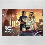 Poster 40x60cm Games Grand Theft Auto