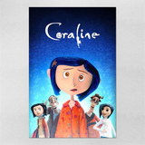 Poster 60x90cm Coraline - Filmes -