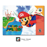 Pôster Capa Super Mario 64 Nintendo