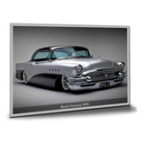 Pôster Carro Antigo Buick Victoria 1955 Pôsteres Placa A2