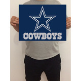 Pôster Dallas Cowboys Nfl 43x32 Cm