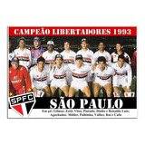 Poster Do São Paulo - Campeão Da Libertadores De 1993